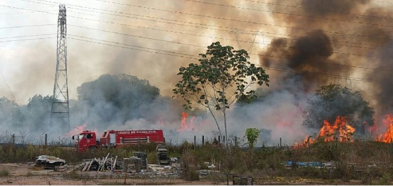 Queimadas causam interrupção de energia elétrica em Penápolis