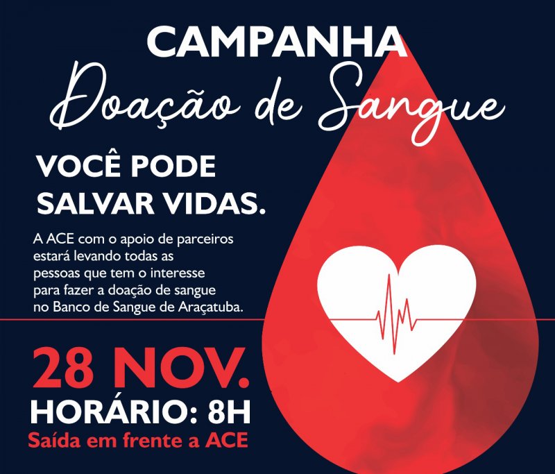 ACE promove campanha solidária de doação de sangue