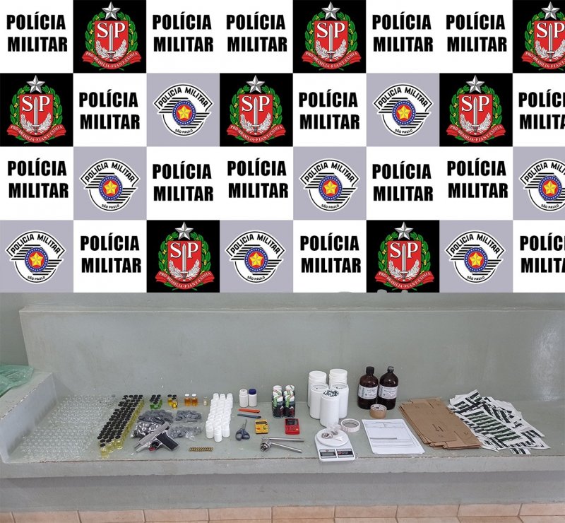 Pintor é detido com drogas, arma e anabolizantes