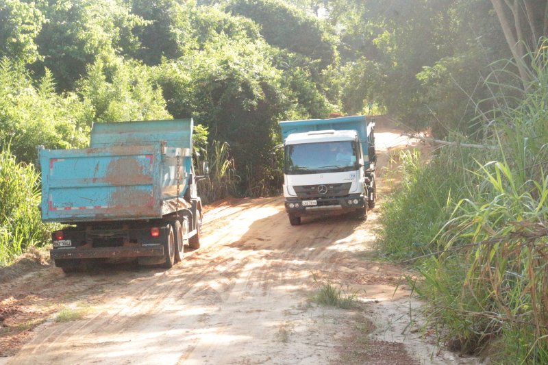 Ações do Consórcio recuperam estrada do Saltinho do Lajeado 