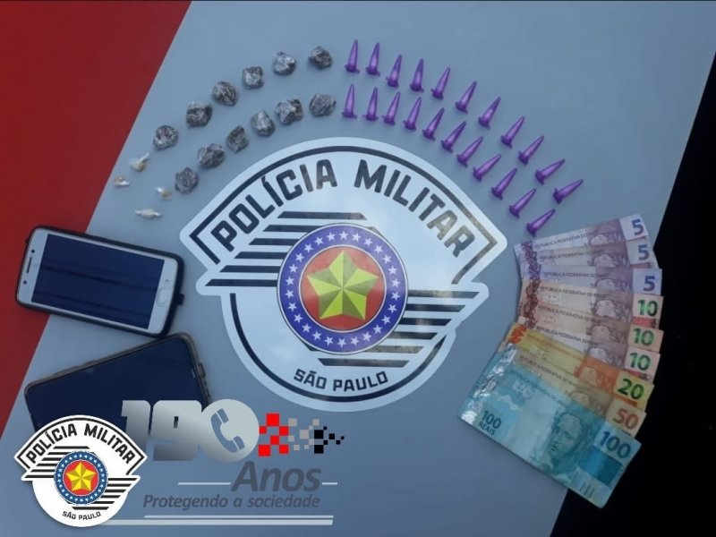 Jovem é preso por tráfico no Jardim Tinô