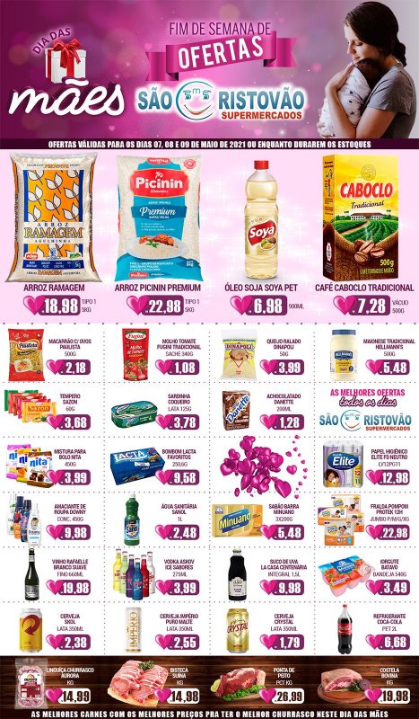 OFERTAS DESTE FIM DE SEMANA DO SÃO CRISTÓVÃO SUPERMERCADOS - 07/05 a 09/05