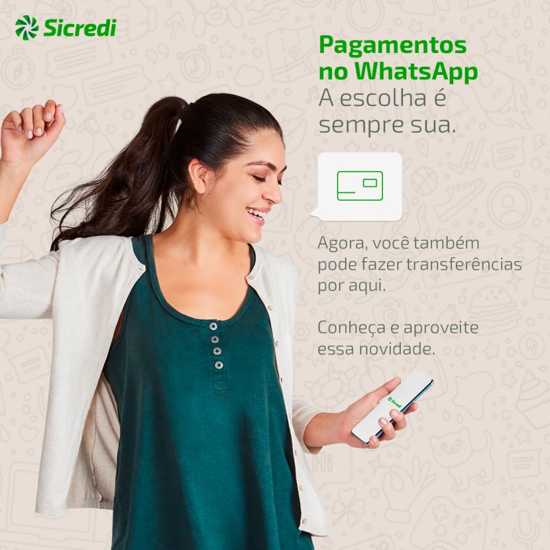 Sicredi disponibiliza opção de pagamentos no WhatsApp