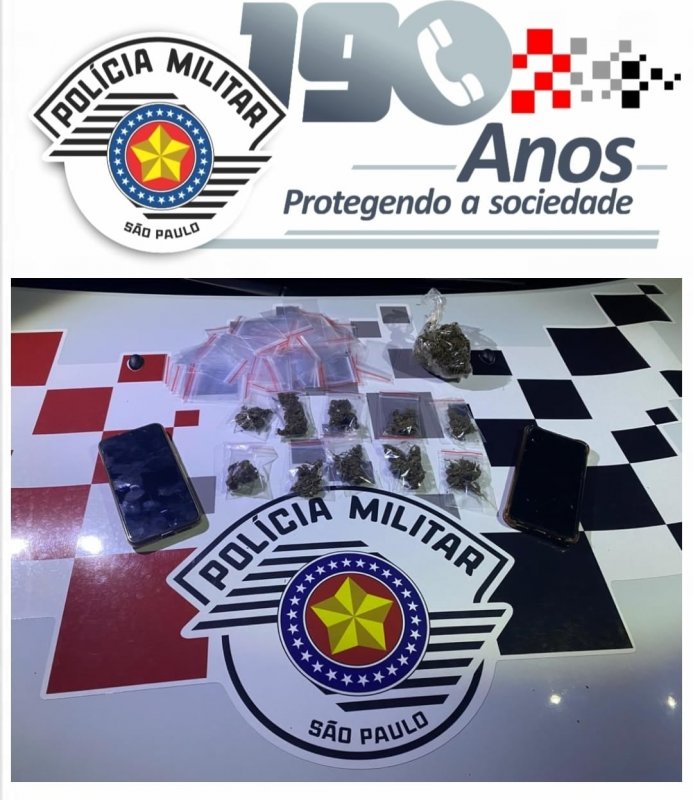 Polícia recupera celular furtado e prende acusado de tráfico