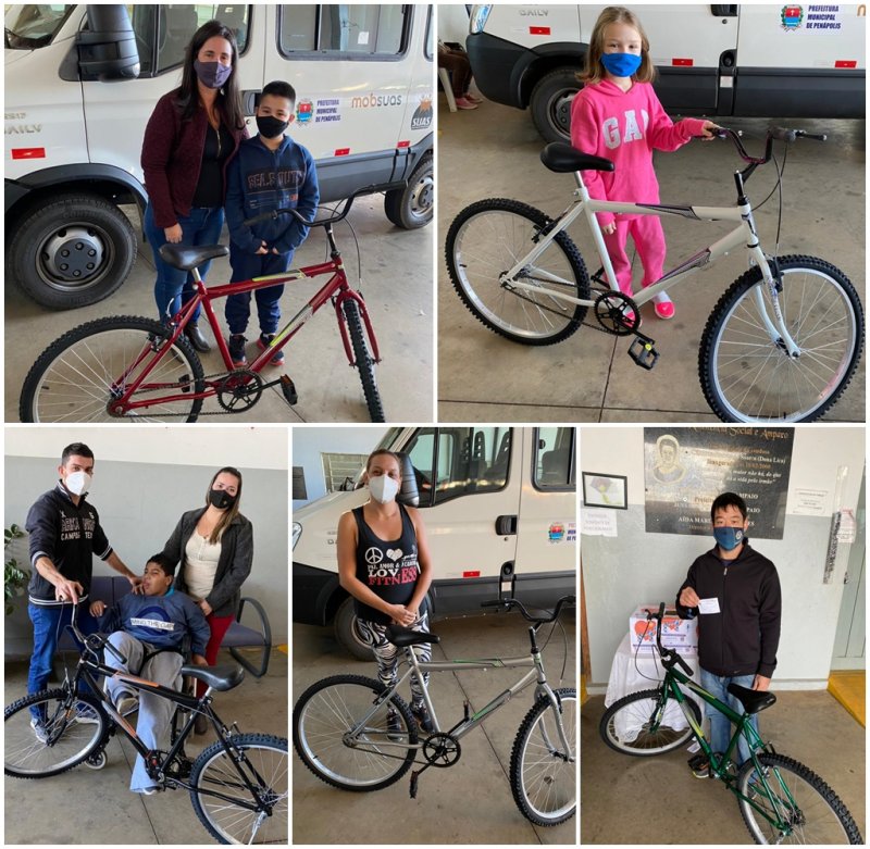 Fundo Social realiza sorteio de bicicletas da Campanha do Agasalho 2021