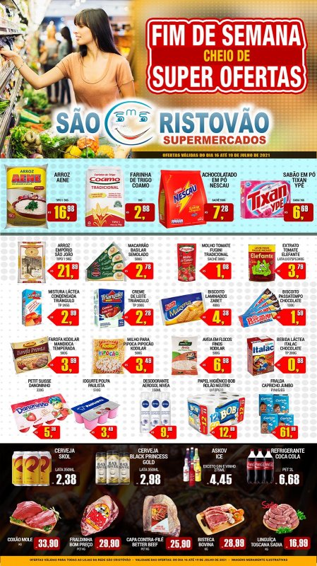 OFERTAS DESTE FIM DE SEMANA DO SÃO CRISTÓVÃO SUPERMERCADOS - 16/07 a 19/07