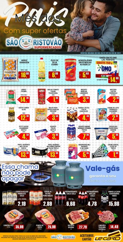 OFERTAS DESTE FIM DE SEMANA DO SÃO CRISTÓVÃO SUPERMERCADOS - 30/07 a 03/08