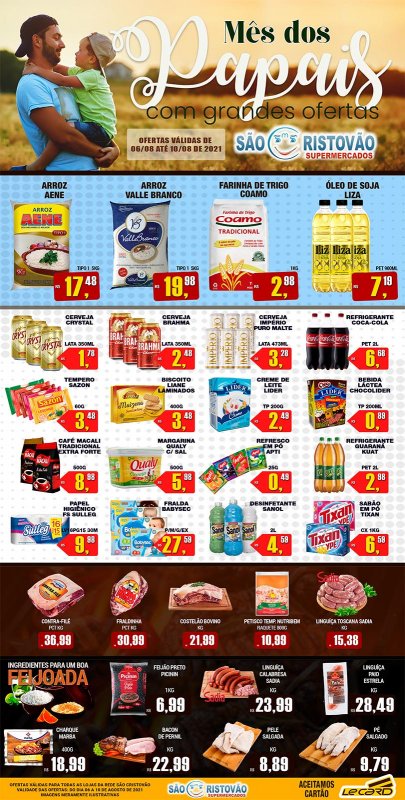 OFERTAS DESTE FIM DE SEMANA DO SÃO CRISTÓVÃO SUPERMERCADOS - 06/08 a 10/08