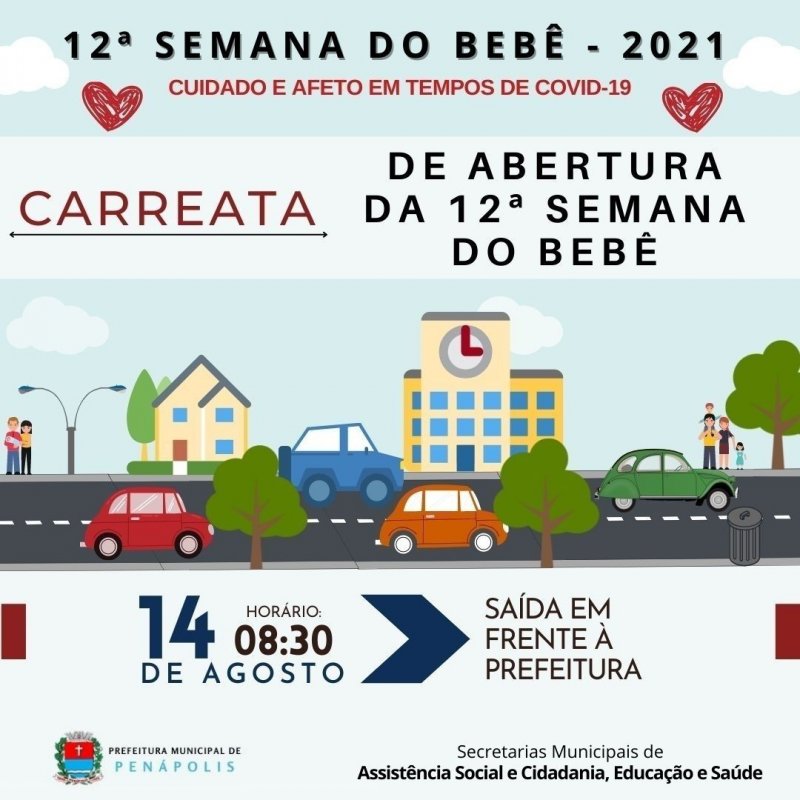 De 14 a 20 de agosto: Penápolis realiza 12ª Semana do Bebê