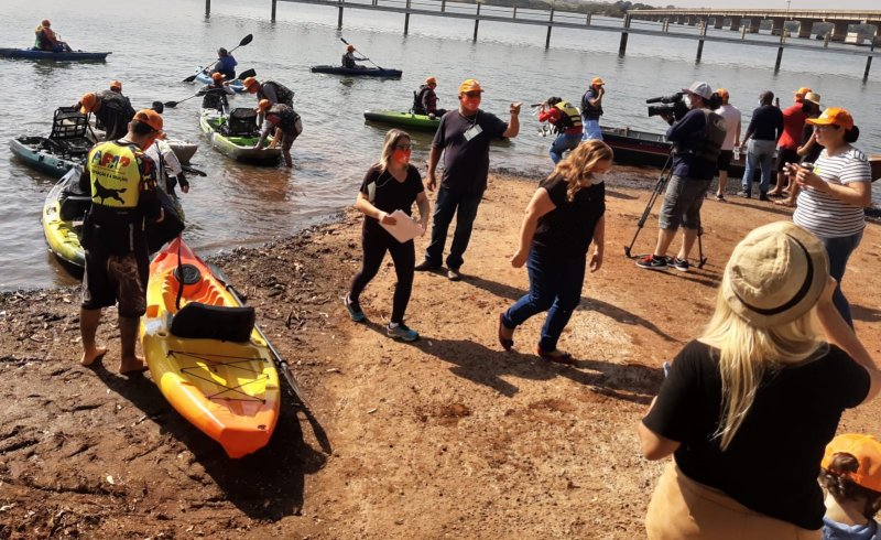 Daep realizou evento de caiaque em comemoração ao mês de combate à poluição 