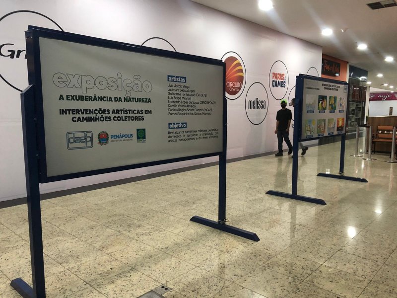 Daep realiza exposição de arte no Penápolis Garden Shopping