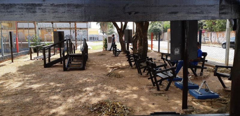 Secretaria de Esportes reforma academias para Idosos do Parque Aquático e Parque Maria Chica