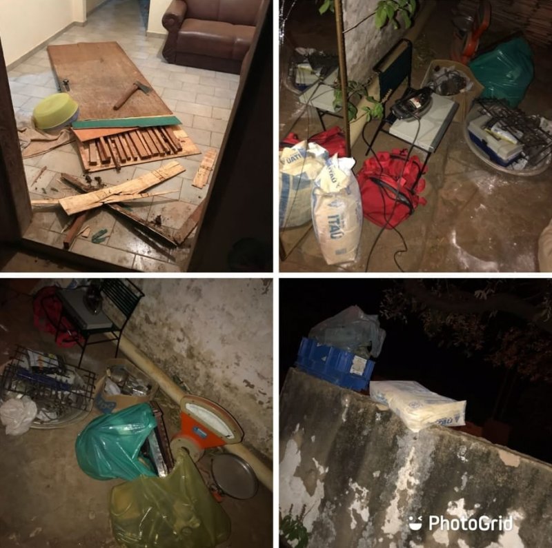 Trio é preso furtando objetos de residência