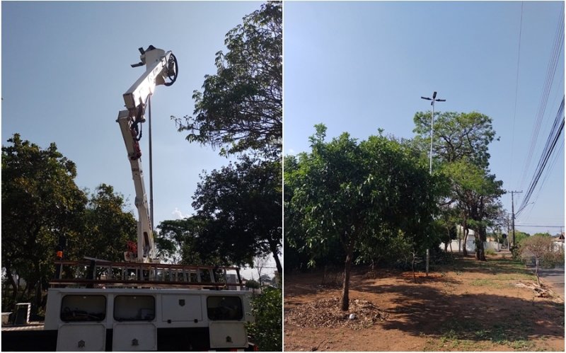 Iluminação da Praça Manoel dos Santos 