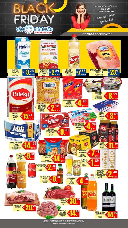 OFERTAS DESTE FIM DE SEMANA DO SÃO CRISTÓVÃO SUPERMERCADOS - 26/11 a 29/11