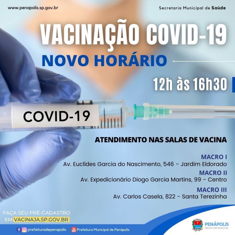 Saúde reforça importância da população se vacinar contra a Covid-19