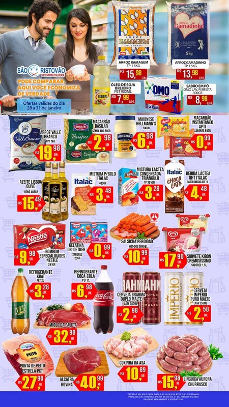 OFERTAS DESTE FIM DE SEMANA DO SÃO CRISTÓVÃO SUPERMERCADOS - 28/01 a 31/01