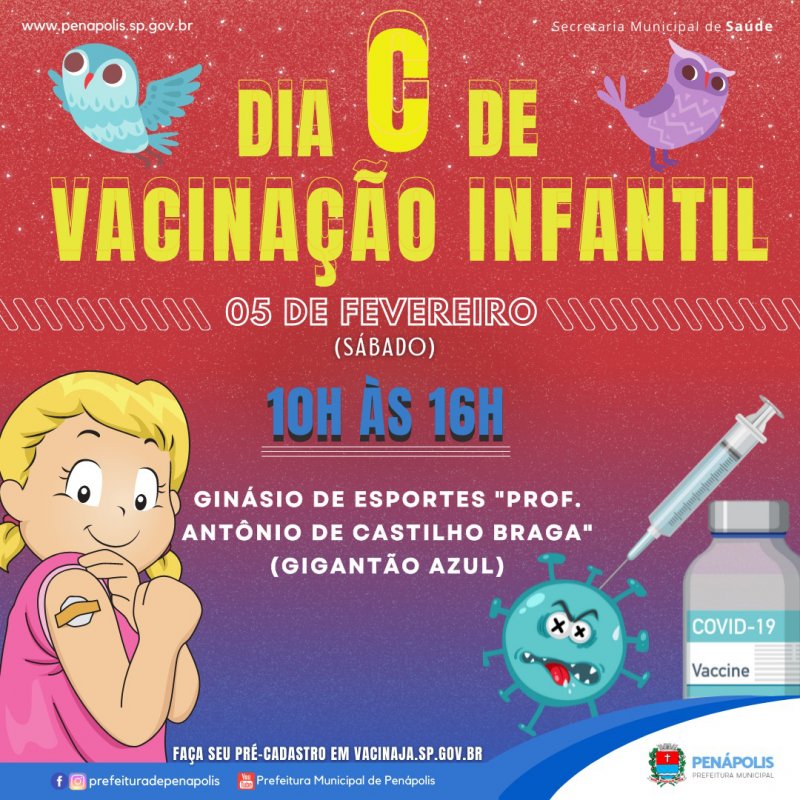 Penápolis terá Dia C de Vacinação neste sábado
