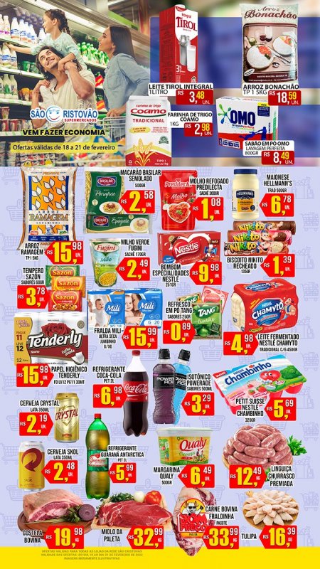 OFERTAS DESTE FIM DE SEMANA DO SÃO CRISTÓVÃO SUPERMERCADOS - 18/02 a 21/02