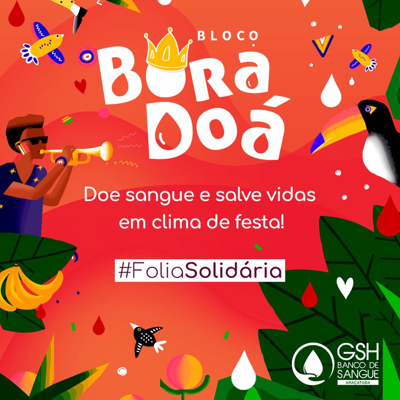 Banco de Sangue de Araçatuba informa o horário de atendimento para o Carnaval
