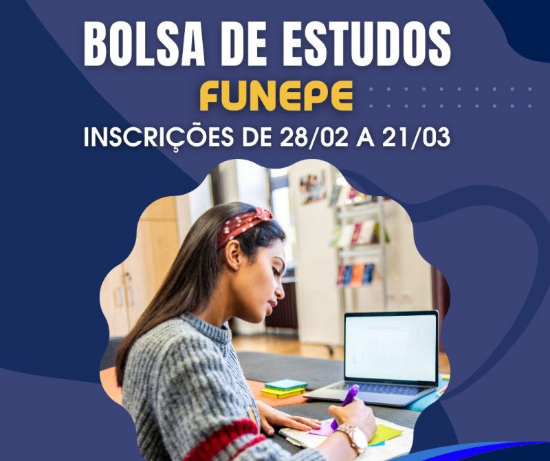 Funepe: Abertas inscrições para Bolsas de Estudo de até 100%