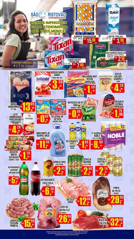 OFERTAS DESTE FIM DE SEMANA DO SÃO CRISTÓVÃO SUPERMERCADOS - 04/03 a 07/03
