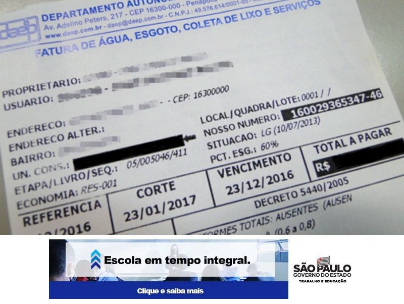 Taxa de manutenção de redes de água e esgoto de terrenos já estão sendo entregues