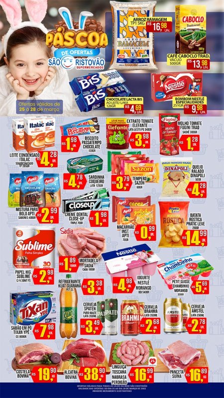 OFERTAS DESTE FIM DE SEMANA DO SÃO CRISTÓVÃO SUPERMERCADOS - 25/03 a 28/03