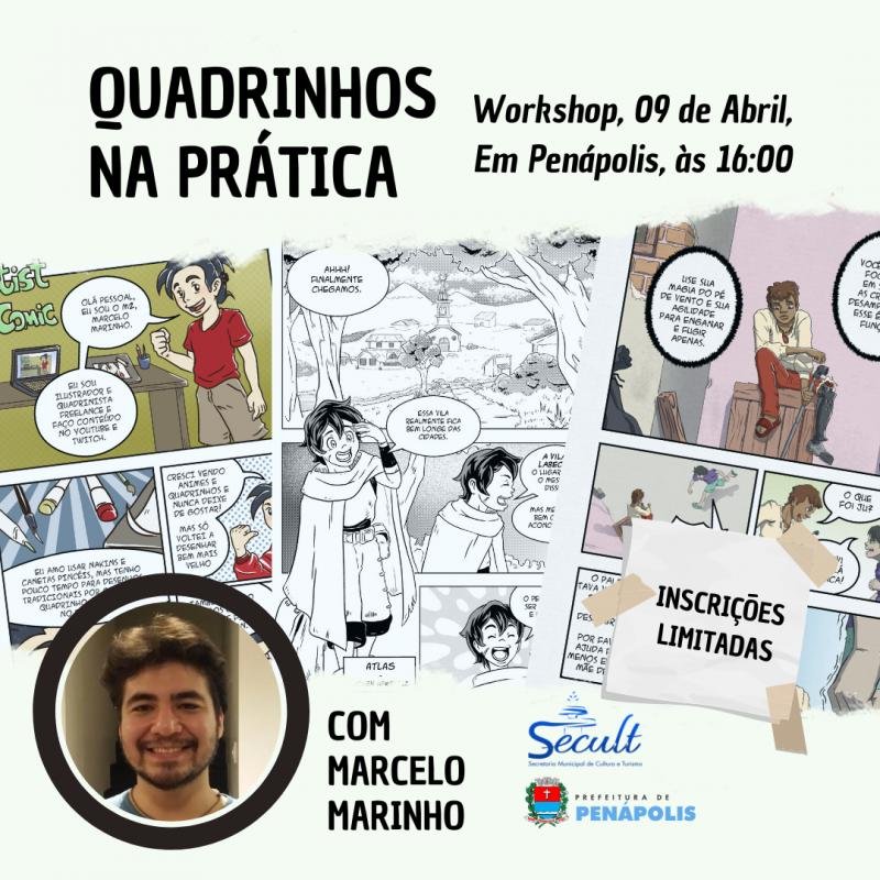 História em quadrinhos: Secretaria de Cultura oferece workshop gratuito