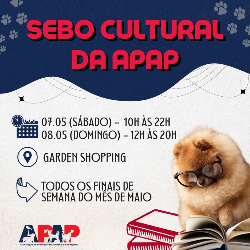 APAP realiza mais uma edição do Sebo Cultural no Garden Shopping
