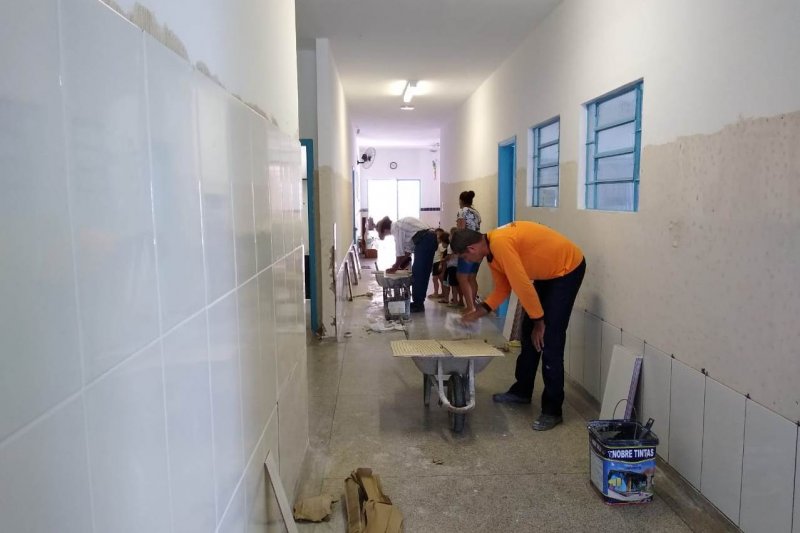 Ceim Santa Terezinha ganha revestimento em paredes