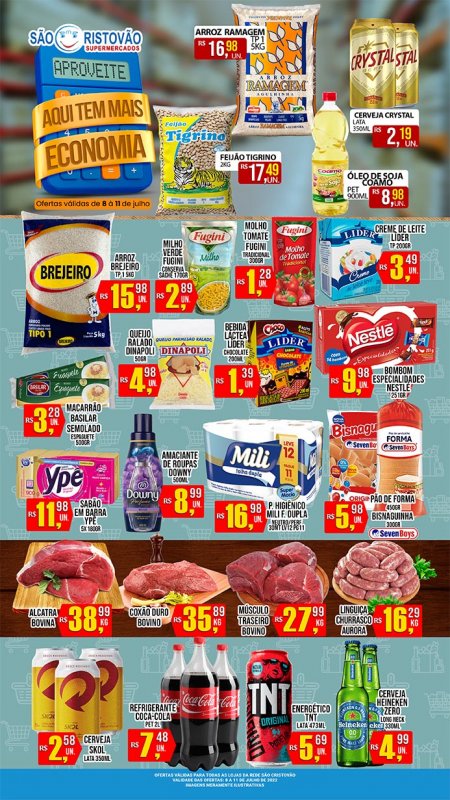 OFERTAS DESTE FIM DE SEMANA DO SÃO CRISTÓVÃO SUPERMERCADOS - 08/07 a 11/07