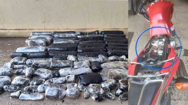 Força Tática encontra moto 