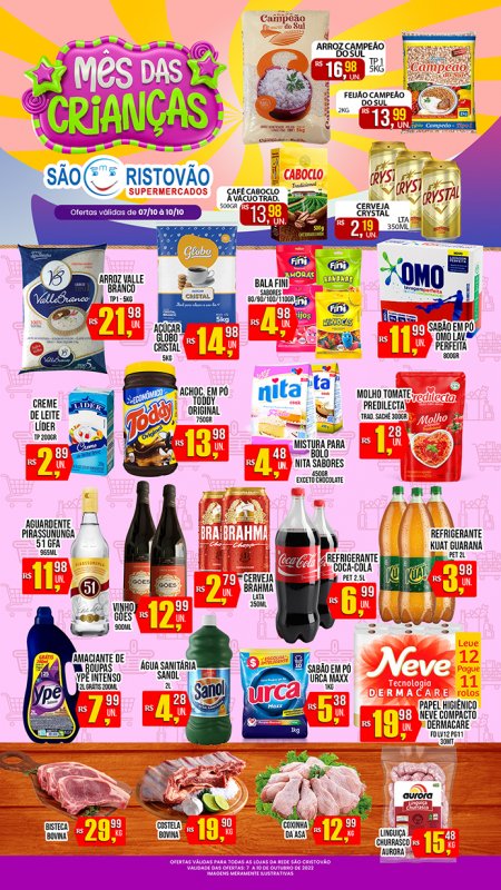 OFERTAS DESTE FIM DE SEMANA DO SÃO CRISTÓVÃO SUPERMERCADOS - 07/10 a 10/10