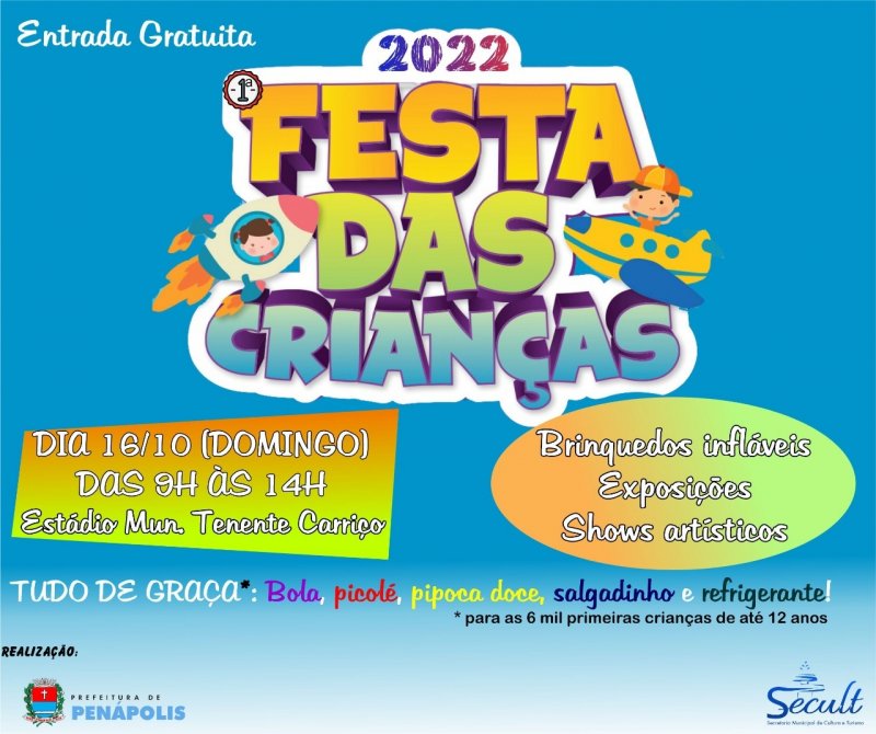Domingo: Festa das Crianças acontece no 