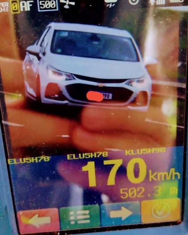 PM Rodoviária flagra carro a 170km/h na Rondon