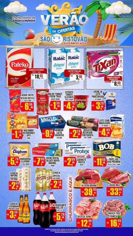 OFERTAS DESTE FIM DE SEMANA DO SÃO CRISTÓVÃO SUPERMERCADOS - 06/01 a 09/01