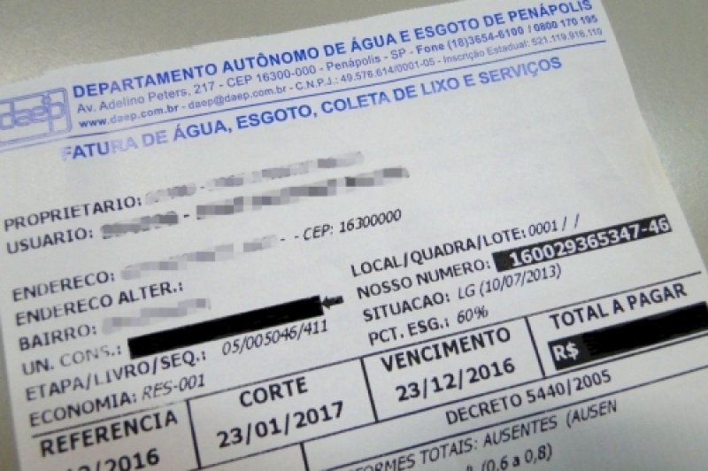 Daep adota novo procedimento na cobrança de água