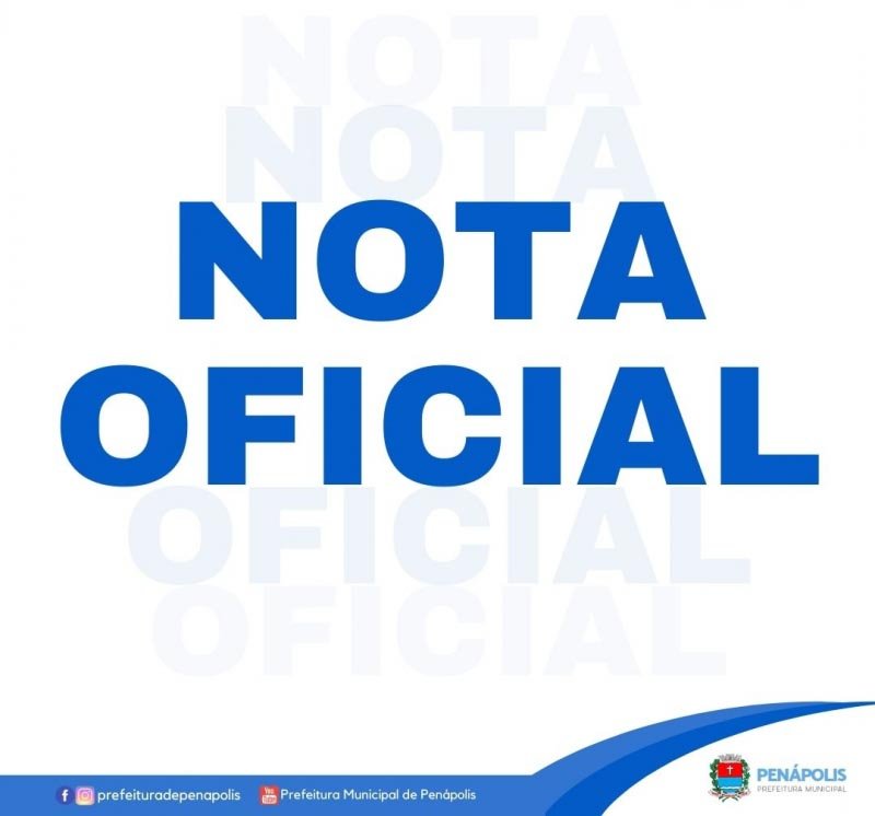 Nota oficial da Procuradoria Geral do Município de Penápolis sobre a relação com Erlon Paliotta Ferrite