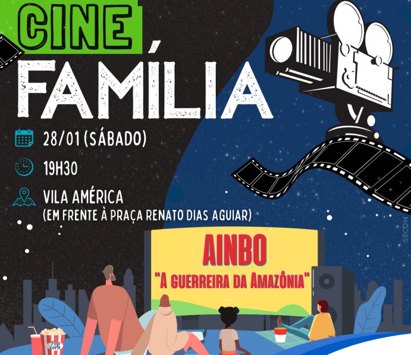 Cine Família: hoje tem cinema gratuito na Vila América
