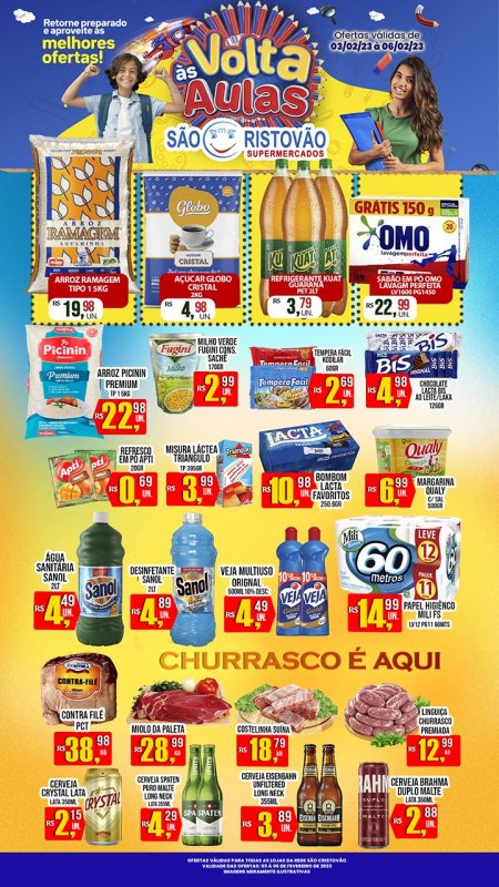 OFERTAS DESTE FIM DE SEMANA DO SÃO CRISTÓVÃO SUPERMERCADOS - 03/02 a 06/02