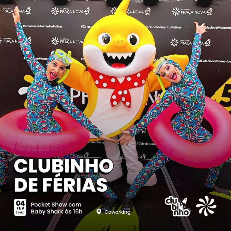 Clubinho do Praça: Edição extra com Baby Shark acontece hoje