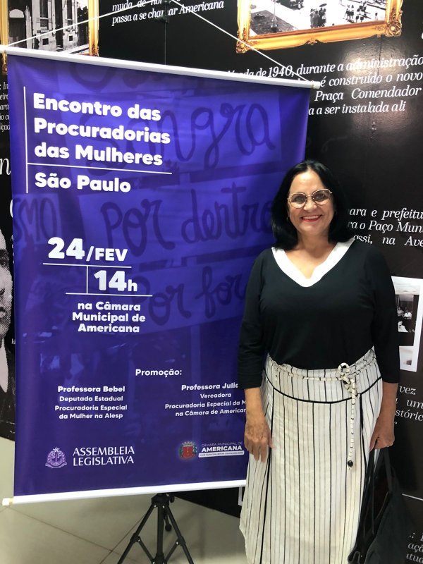 Procuradoria da Mulher: vereadora Professora Jandinéia participa de Encontro em Americana