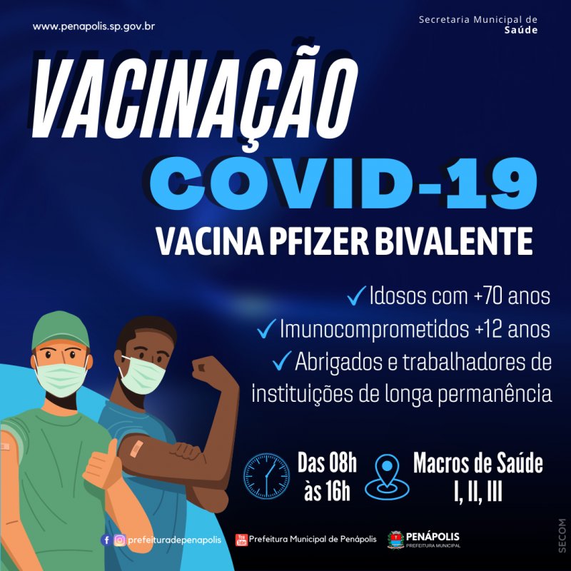 Vacinação covid-19: Idosos com mais de 70 anos já podem receber vacina bivalente 