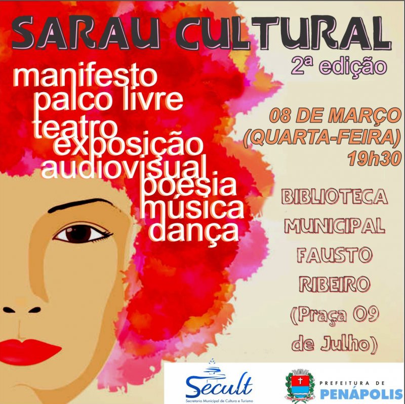 Secretaria de Cultura realiza Sarau no Dia Internacional da Mulher
