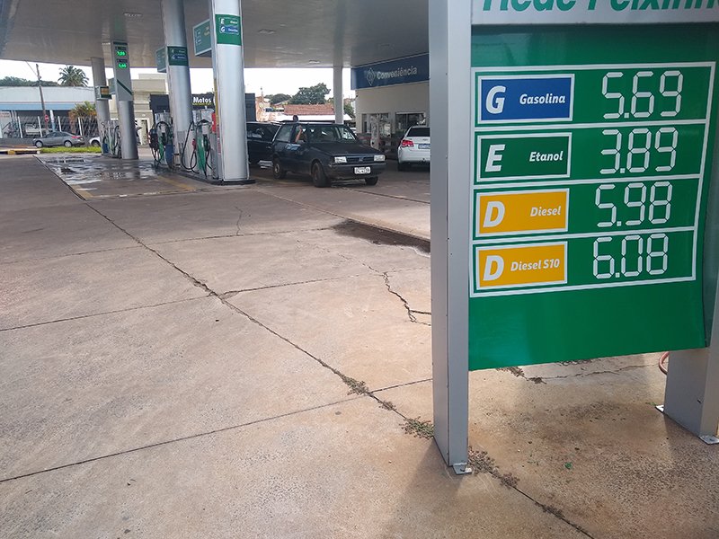 Aumento de combustíveis: litro da gasolina já está mais caro nas bombas de Penápolis