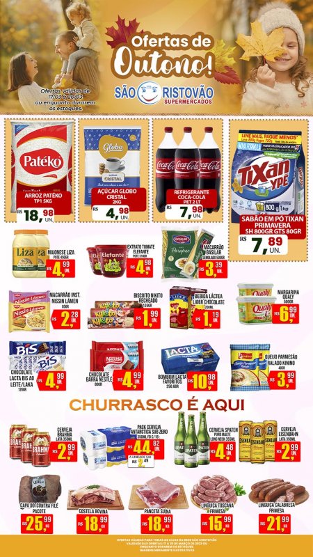 OFERTAS DESTE FIM DE SEMANA DO SÃO CRISTÓVÃO SUPERMERCADOS - 17/03 a 20/03