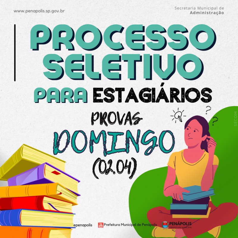 Candidatos a estagiários da Prefeitura de Penápolis fazem provas neste domingo