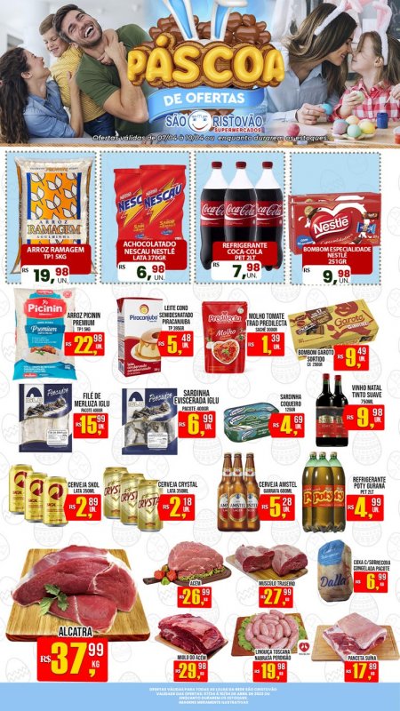 OFERTAS DESTE FIM DE SEMANA DO SÃO CRISTÓVÃO SUPERMERCADOS - 07/04 a 10/04