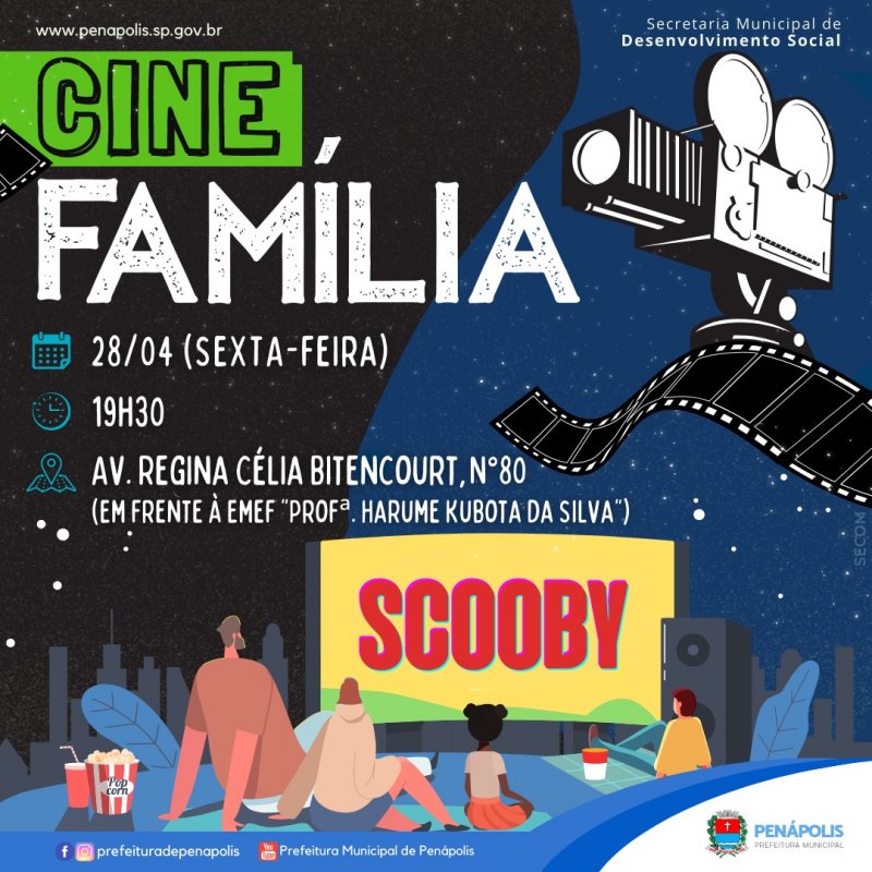 Cine Família exibe o filme Scooby no Jardim do Lago